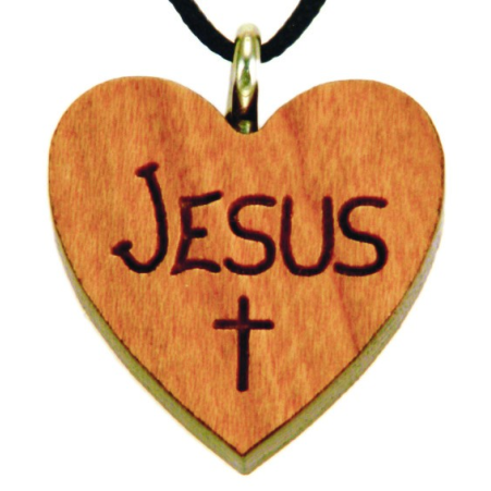 Coeur: "Jésus" pendentif