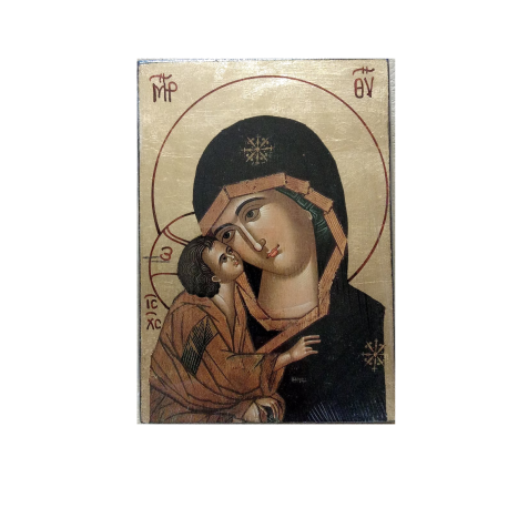 icône plate Vierge tendresse de Vladimir