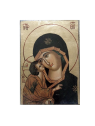 icône de dorée de la vierge à l'enfant
