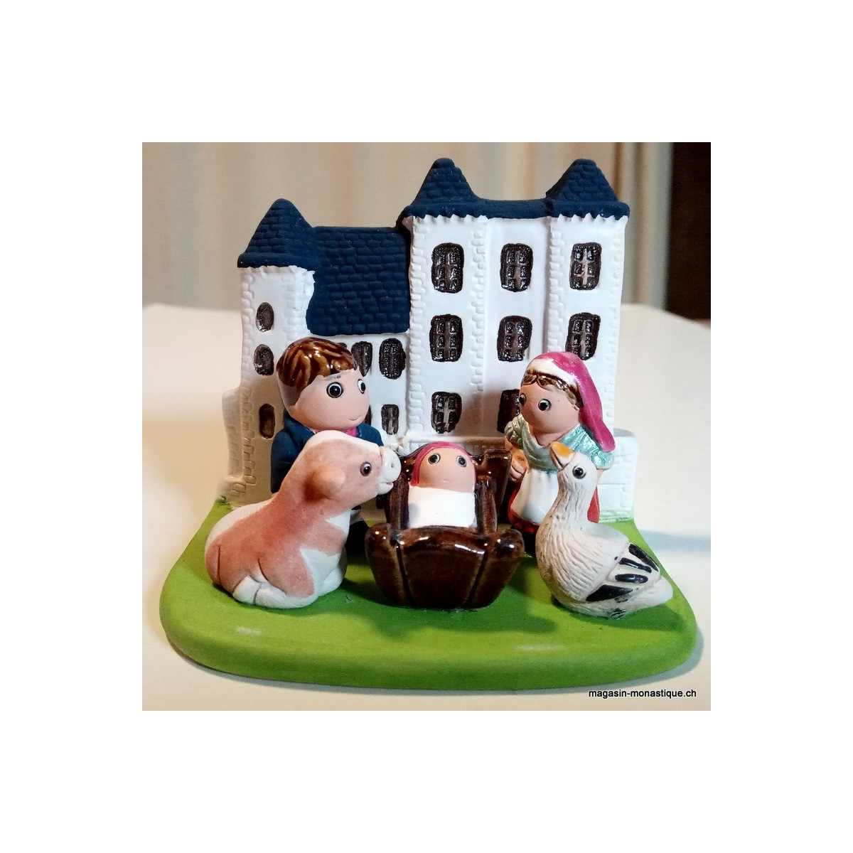 Petite crèche de Noël campagnarde
