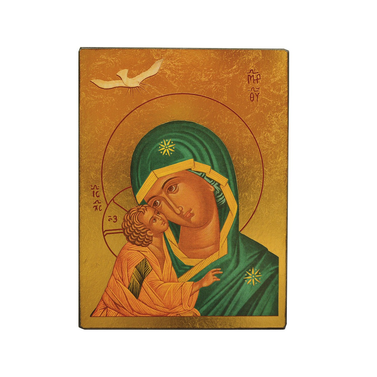 Icone dorée de Notre-Dame des grâces