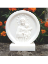 Relief de la Vierge à l'enfant albâtre