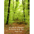 Carte biblique "Je suis le Chemin, la Vérité et la Vie" 