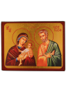 icône dorée de la Sainte Famille