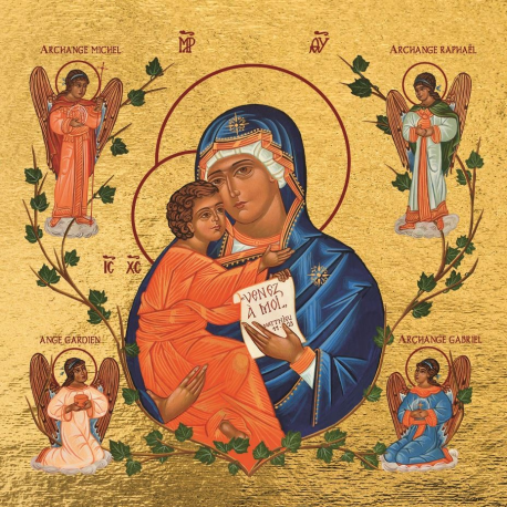 Icône de la Vierge aux anges - magasin monastique