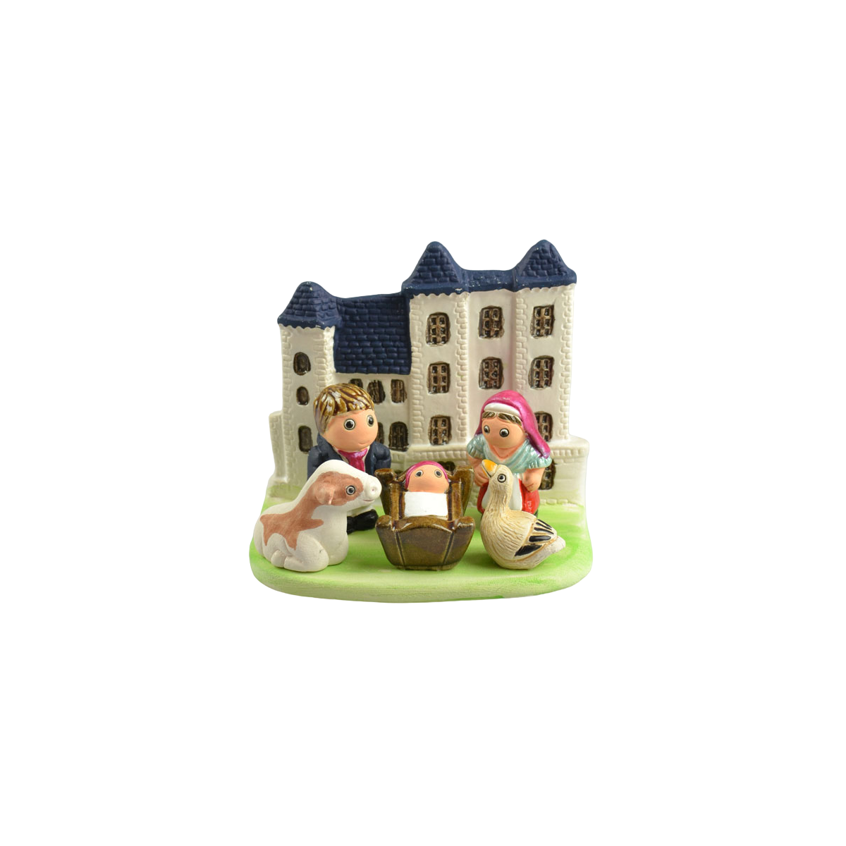Petite crèche de Noël campagnarde