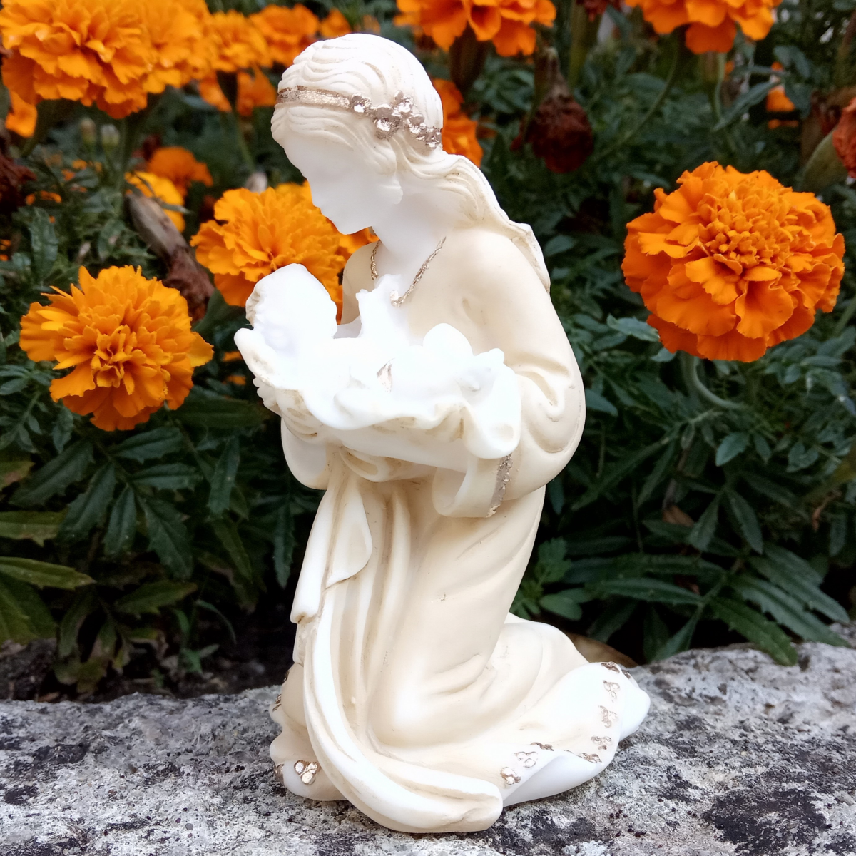 Statue de la Vierge à l'Enfant - 10cm