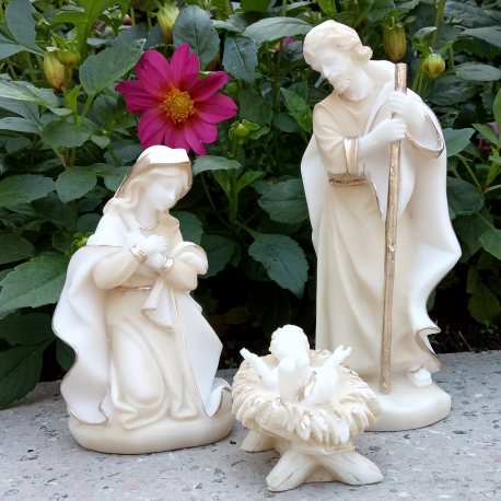 Crèche de Noël en albâtre