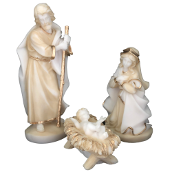 Crèche de Noël en albâtre pour l'intérieur