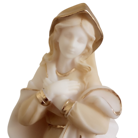 vierge Marie de Crèche de Noël en albâtre