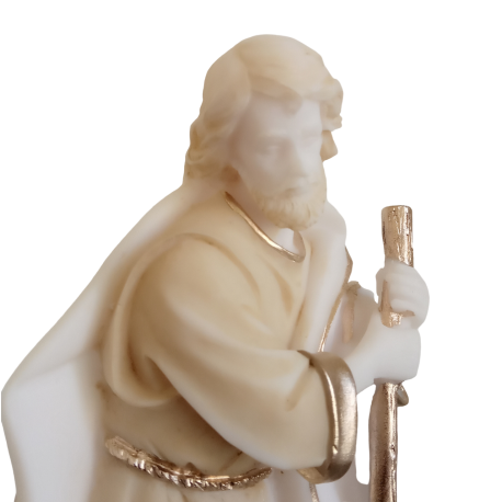 saint Joseph de Crèche de Noël en albâtre