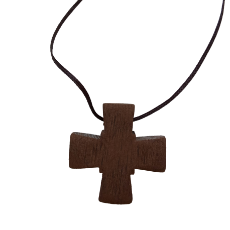 Croix de cou en bois