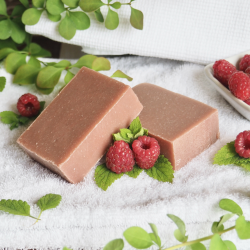 savon à l'huile de framboise