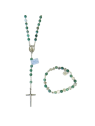 chapelet et bracelet en agate verte