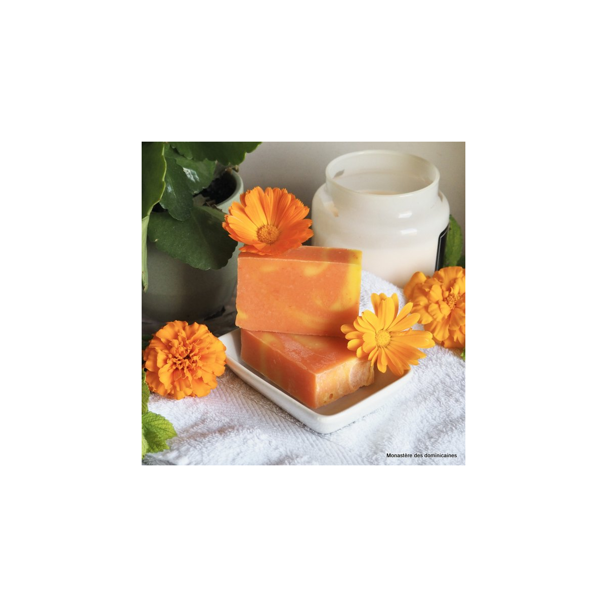 savon artisanal à la carotte pour le visage