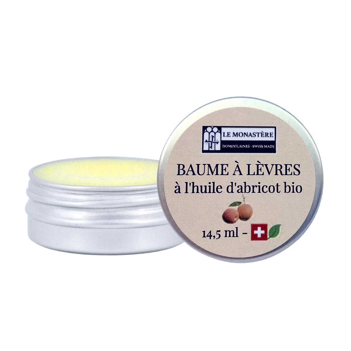 Baume à lèvres à l'abricot en pot