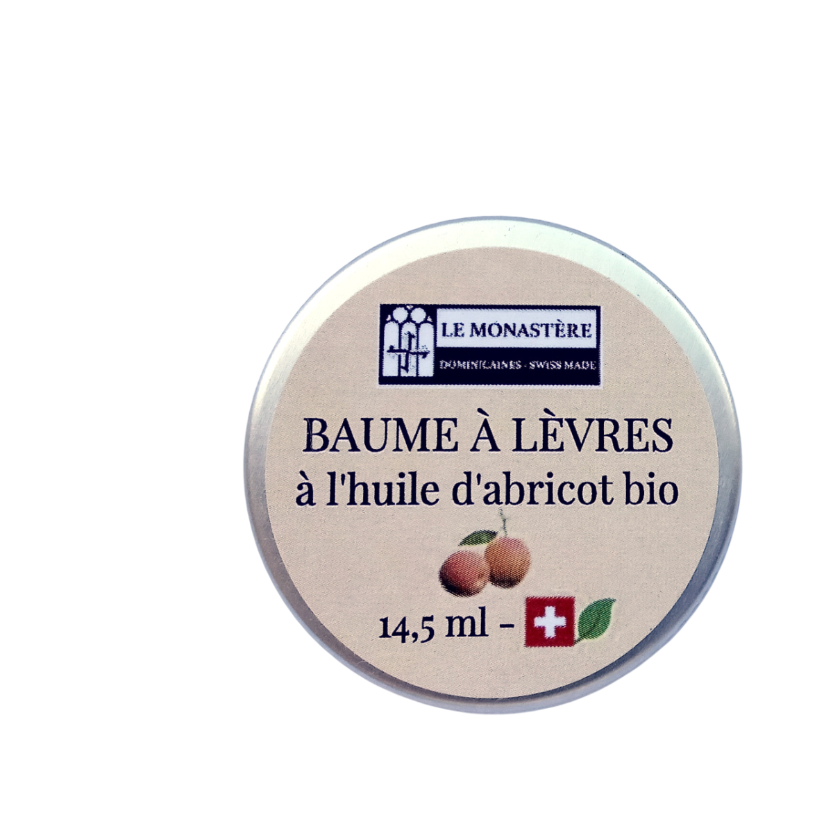Baume à lèvres à l'abricot en pot