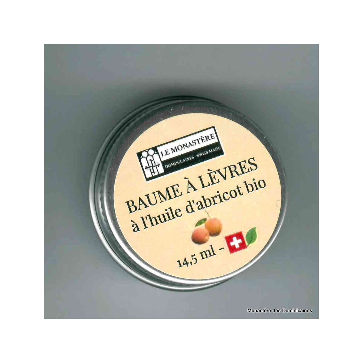 Baume à lèvres à l'abricot en pot