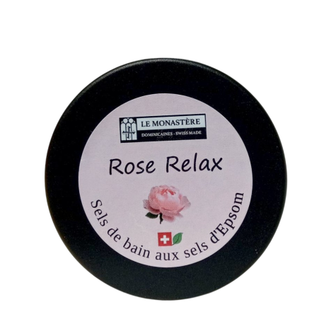 sels de bain à la rose