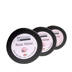 sel de bain senteur rose
