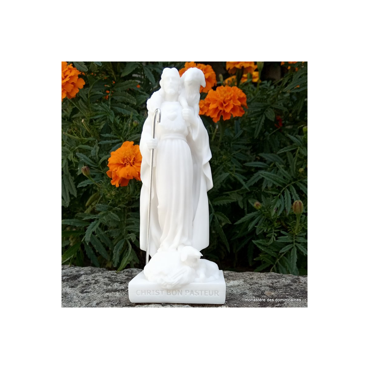 Petite statue du Christ Bon Pasteur
