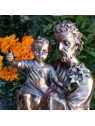 Statue de saint Joseph avec l'Enfant Jésus