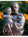 belle Statue de saint Joseph avec l'Enfant Jésus