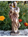 statue en bronze de saint Joseph