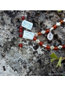 chapelet et bracelet dizainier en cornaline pierre naturelle