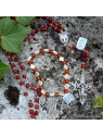 chapelet en cornaline pierre naturelle