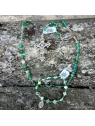 dizainier et chapelet en pierre naturelle d'agate