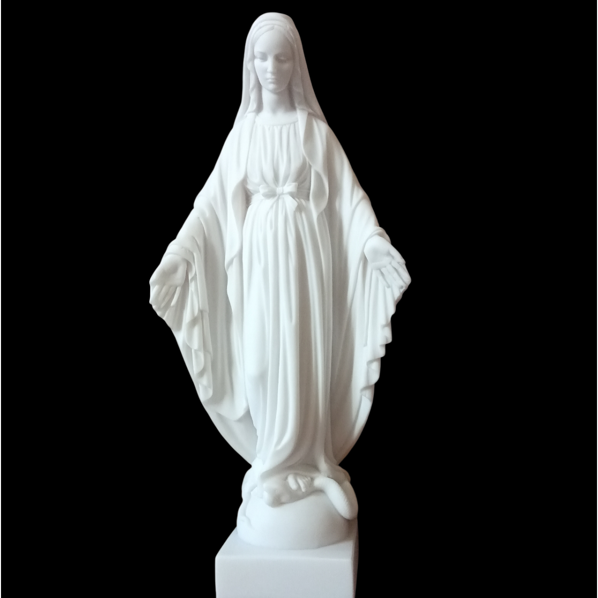 Statue 50cm Vierge en albâtre