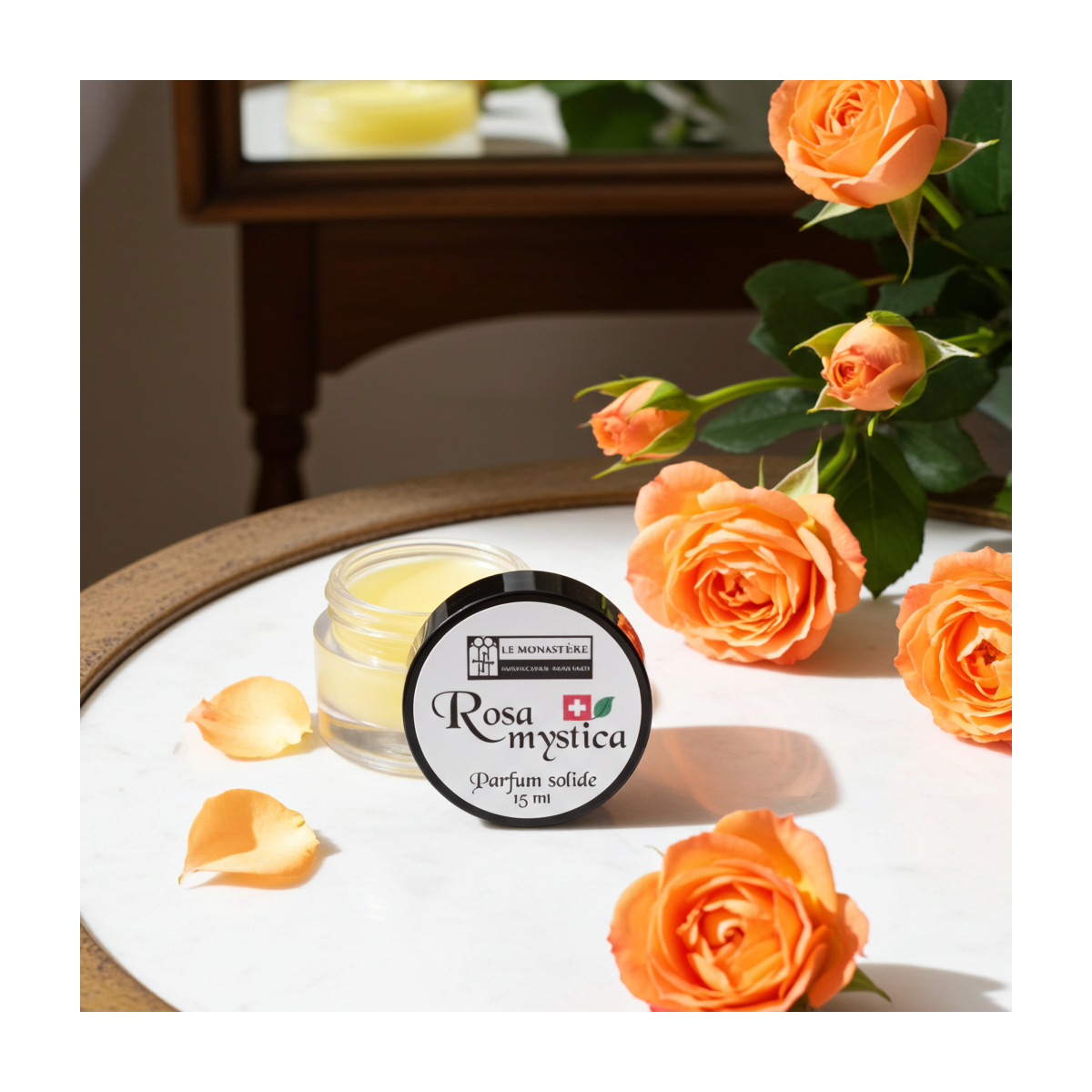 parfum à la rose solide